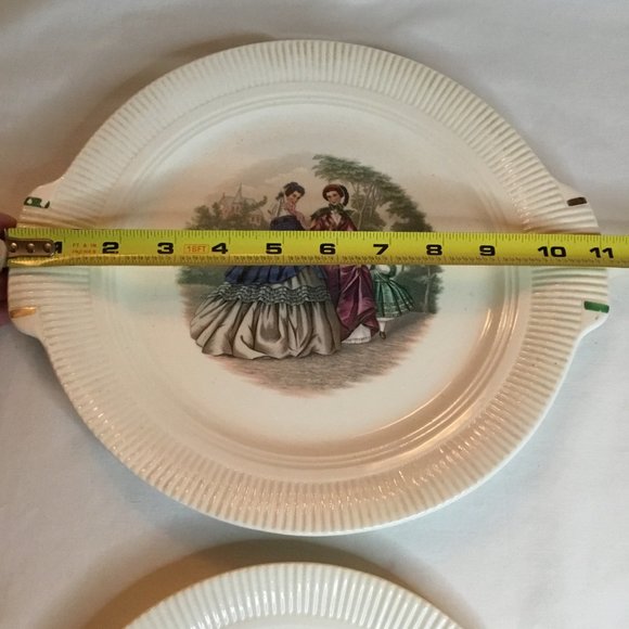 Vintage Victory By Salem China Co. Godey Decorative Dessert and Salad Plate - Picture 7 of 9